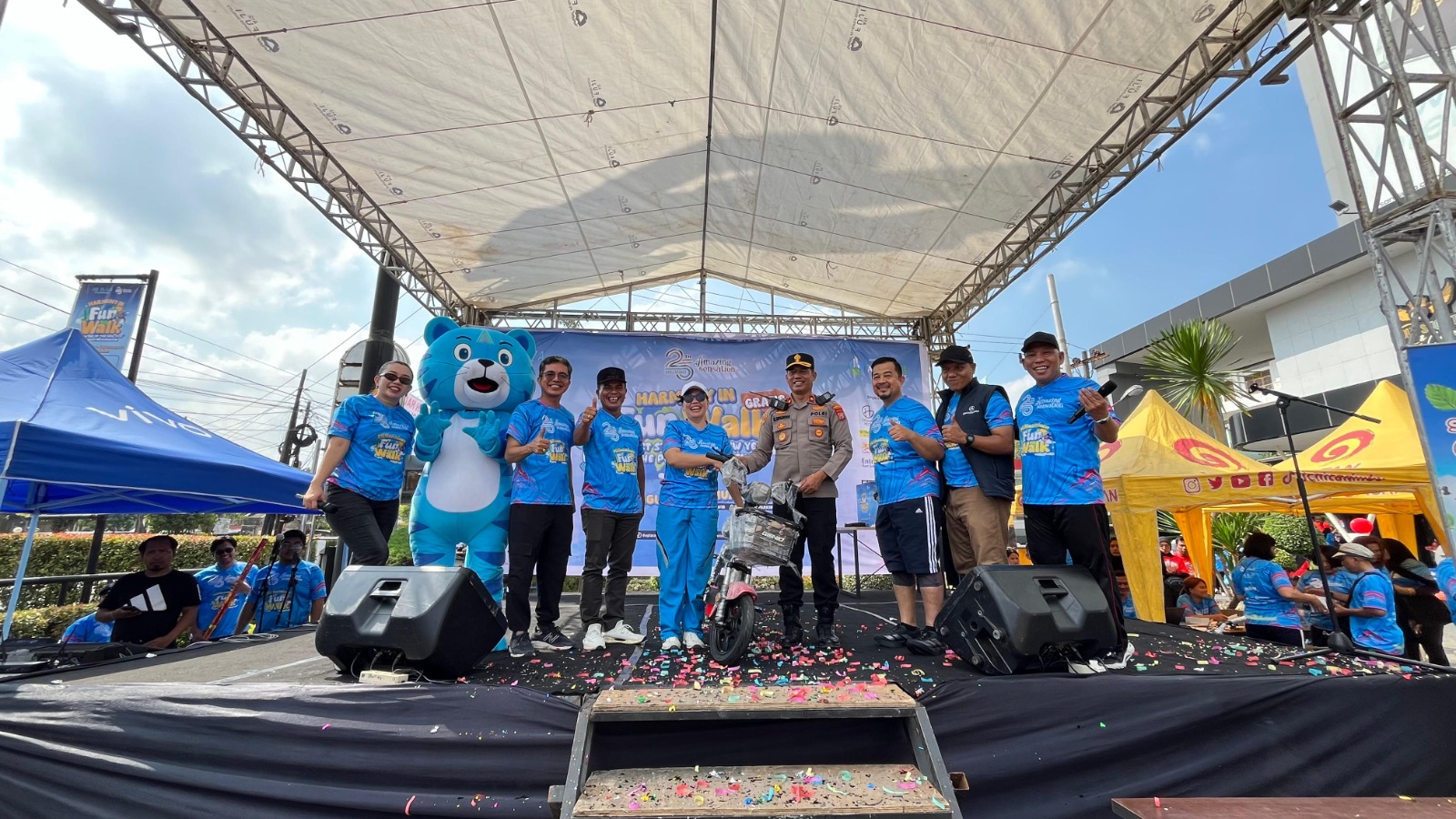 Millennium Fun Walk yang digelar The Plaza Millennium Medan berkolaborasi dengan Pemerintah Kecamatan Medan Helvetia dan Polsek Medan Helvetia berlangsung sukses pada Minggu (25/1/2026).