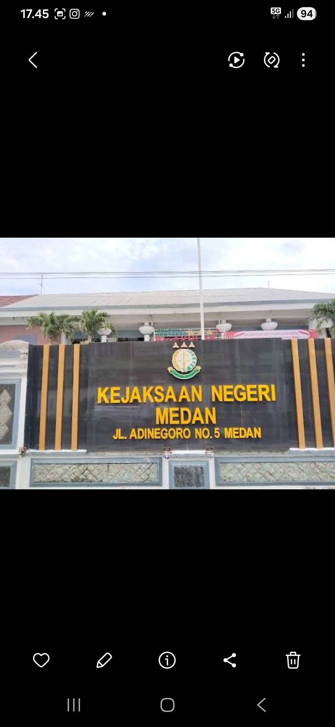 Gedung Kantor Kejari Medan. (Dok: ist)