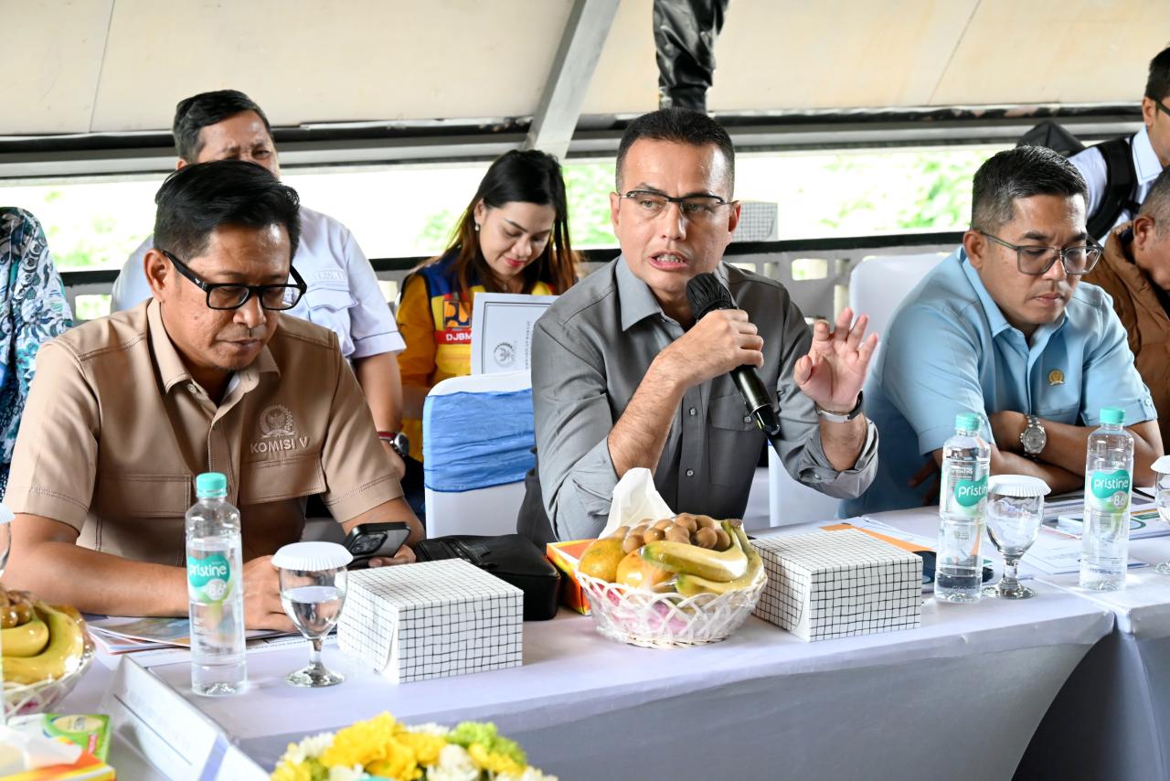 Anggota Komisi V DPR RI, Musa Rajekshah saat kunker komisi V terkait perubahan Flyover menjadi Underpass di Jalan Gatot Subroto Medan. (ISTIMEWA/SUMUT POS)