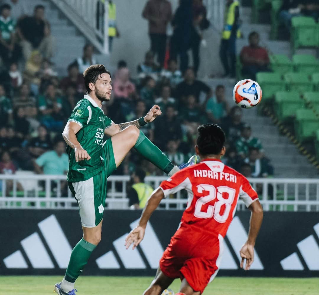BRACE: Filipe Cadenazzi mencetak dua gol saat PSMS mengakahkan Bekasi City dengan skor 2-1 di Stadion Utama Sumatera Utara, Jumat (30/1/2026). (Dok: PSMS)