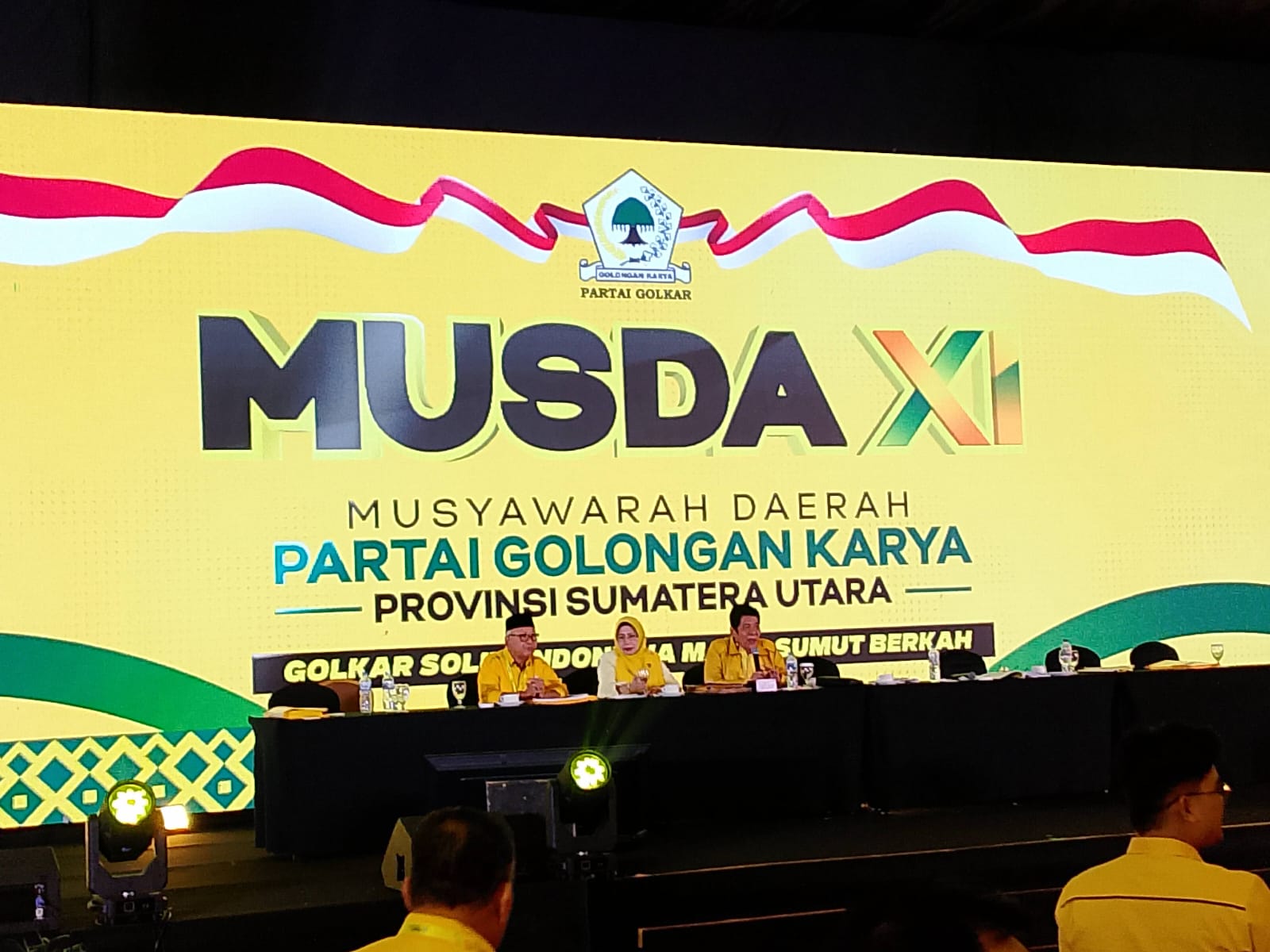 Andar Amin Harahap, resmi terpilih secara aklamasi sebagai Ketua DPD Partai Golkar Provinsi Sumatera Utara untuk periode 2025&ndash;2030. (IKHSAN/SUMUT POS)