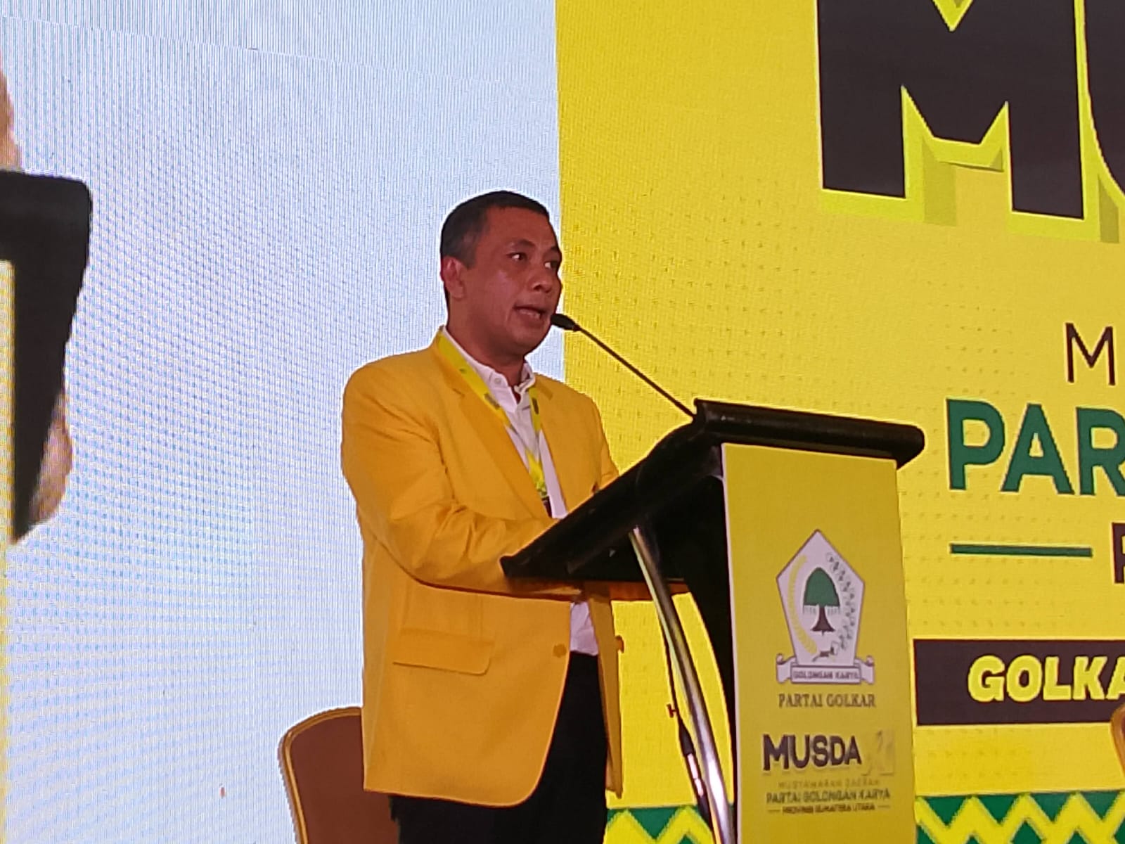 Ketua Dewan Pimpinan Daerah (DPD) Partai Golkar Sumatera Utara terpilih, Andar Amin Harahap. (IKHSAN/SUMUT POS)
