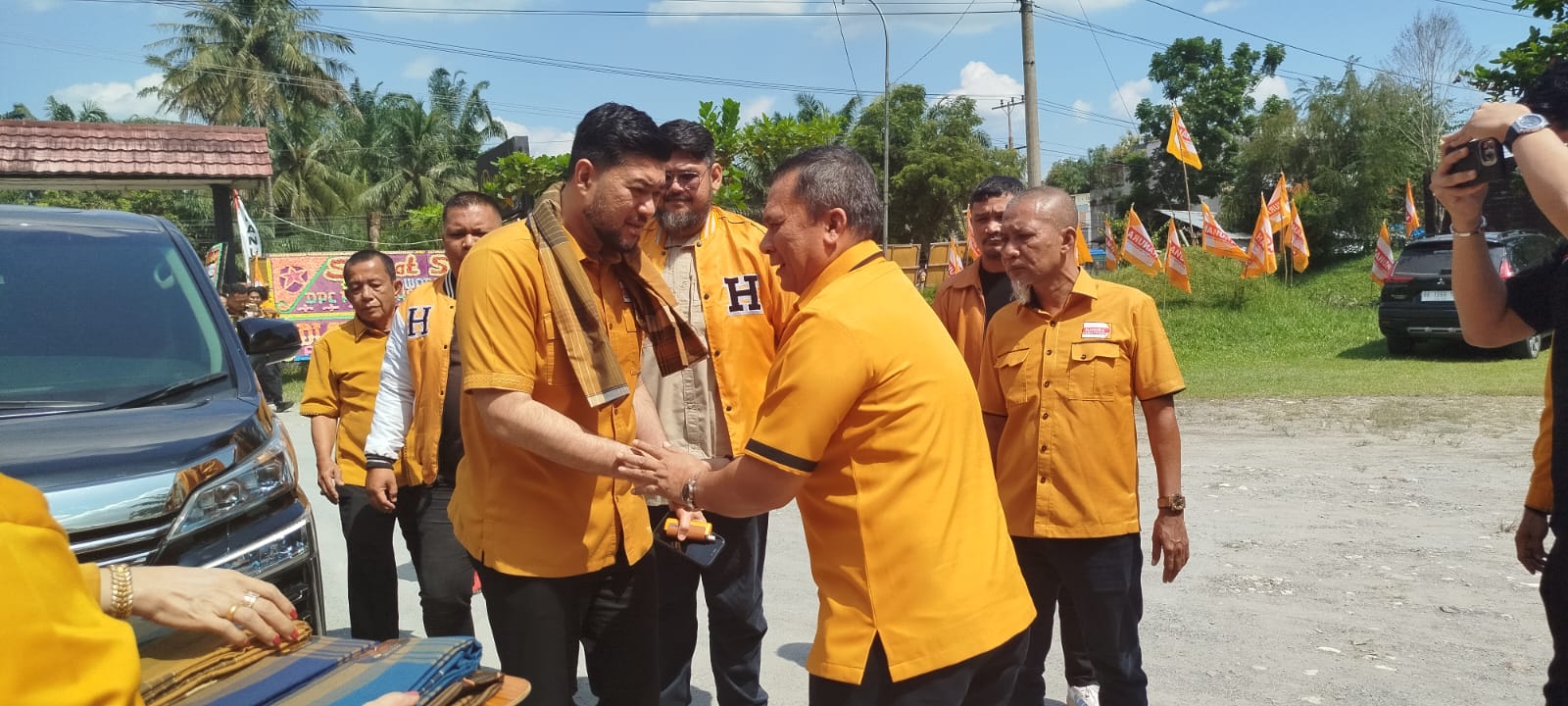Ketua DPD Hanura Sumut menghadiri acara Musyawarah Cabang (Muscab) ke-IV DPC Partai Hanura Labuhanbatu di Rantauprapat. (fajar)