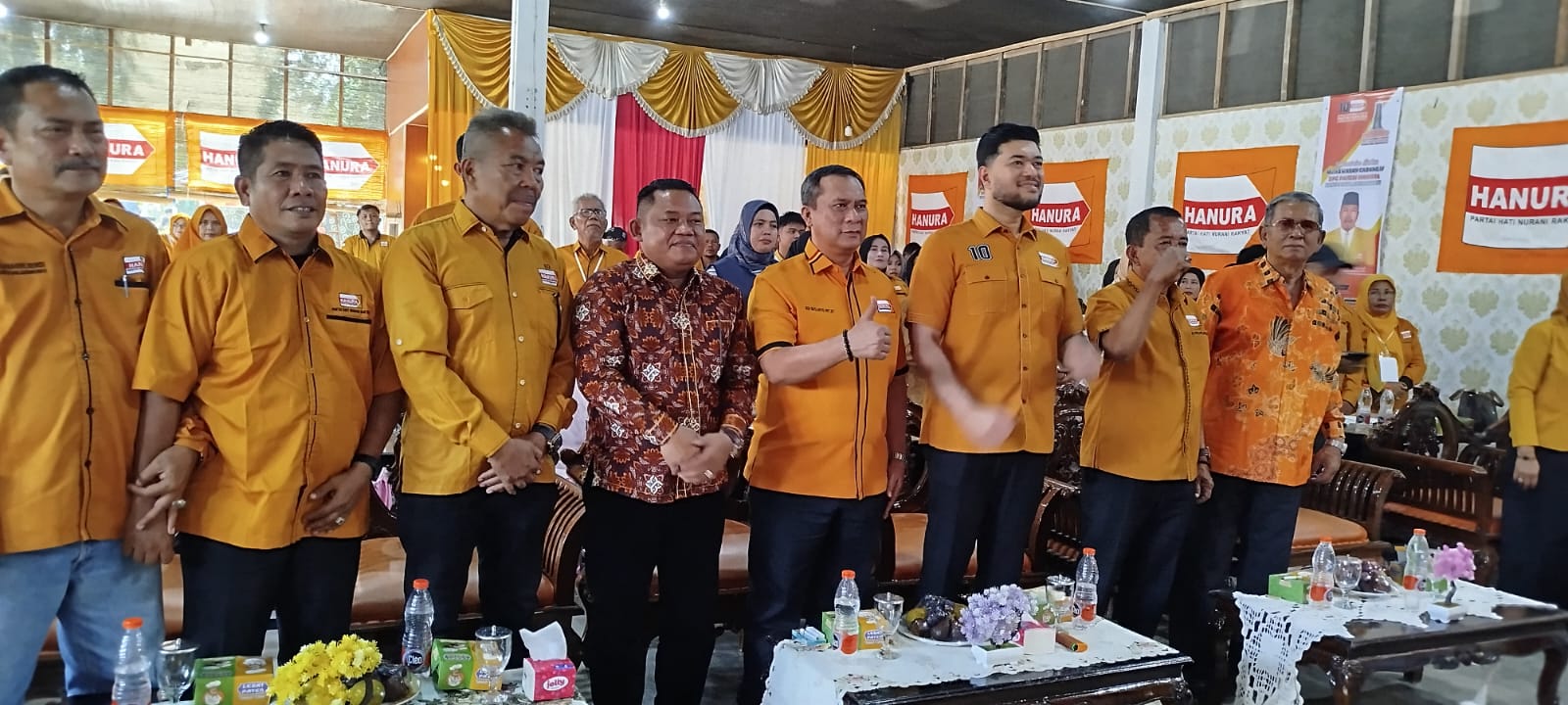 Ketua DPD Hanura Sumut menghadiri Muscab ke-IV Partai Hanura Labuhanbatu (Fajar/ Sumut Pos)