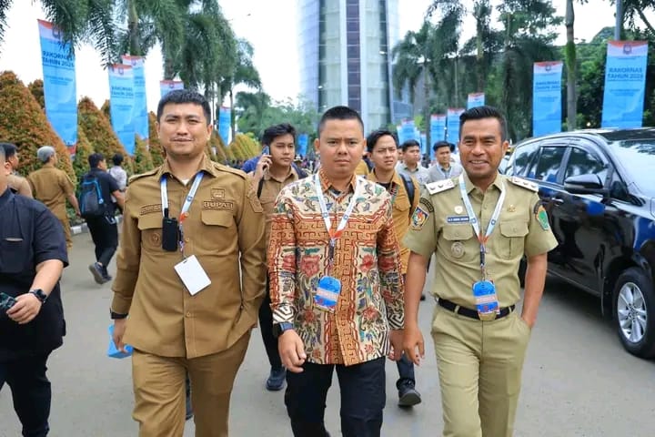 Bupati Labura bersama Wakil Bupati  serta Ketua DPRD Labura Hadir Rakornas Pemerintah Pusat dan Daerah di Sentul. (Ist)