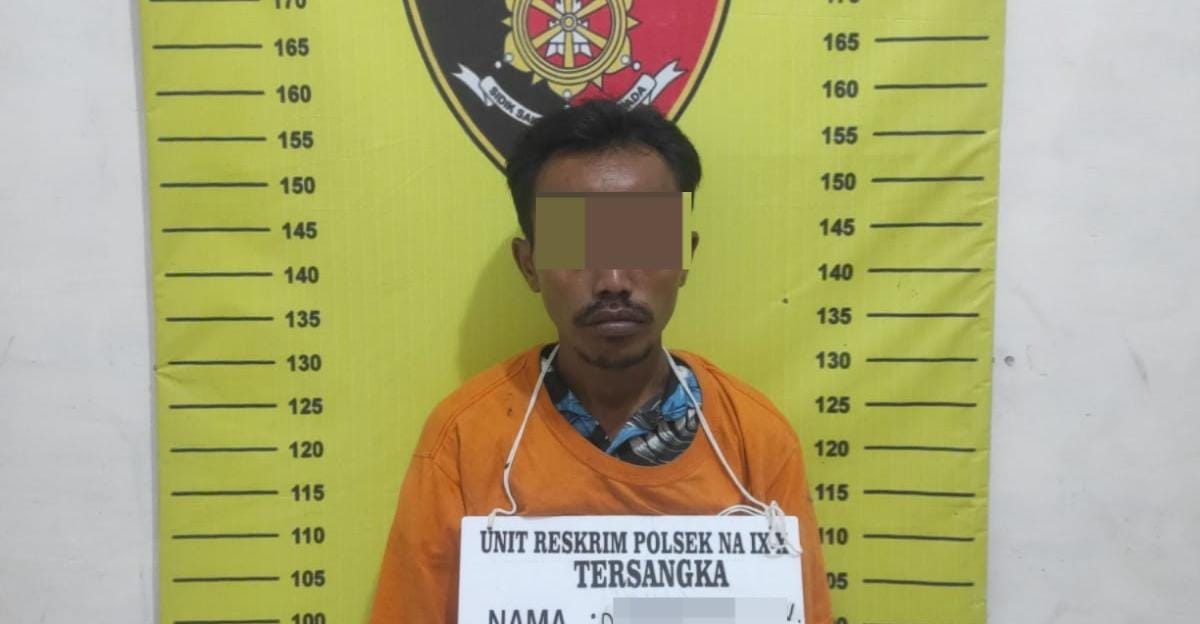 Tersangka Ewin penyalahgunaan narkotika.(Dok: istimewa)