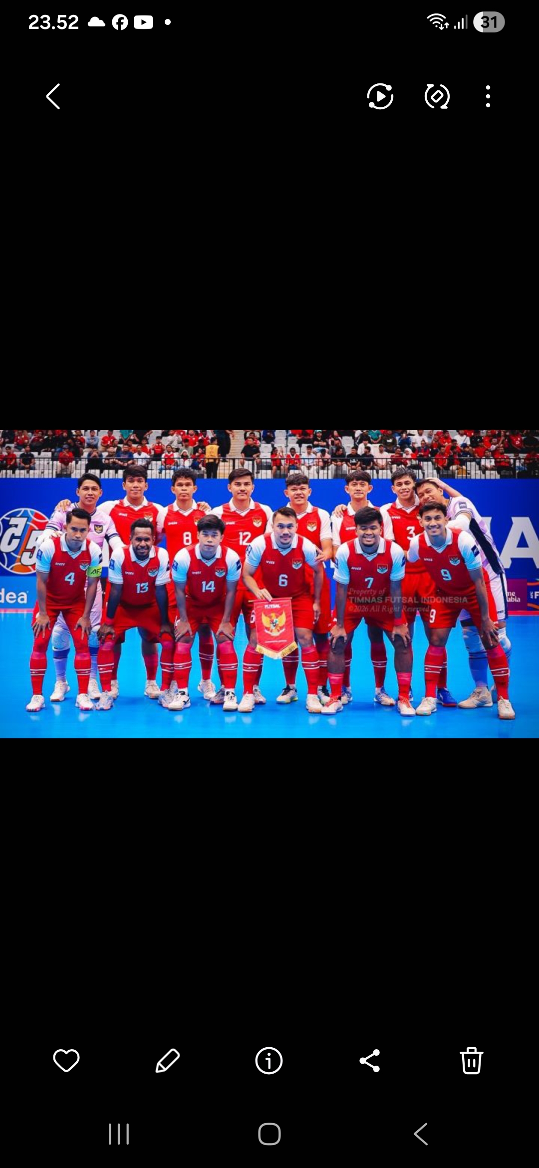 Pemain Timnas Futsal Indonesia. (Dok: instagram)