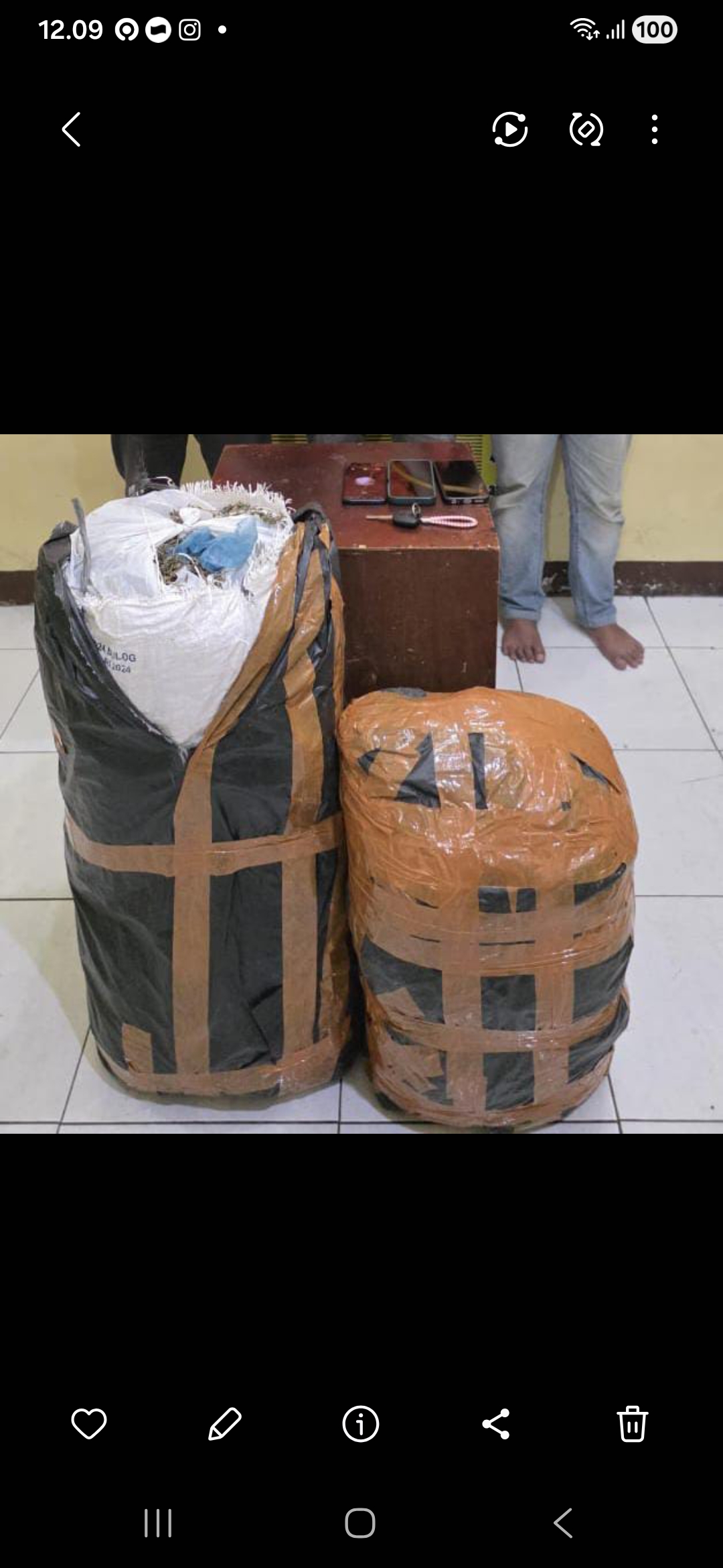 BUKTI: Barang bukti yang disita oleh Polda Sumut dari warga Aceh yang membawa ganja seberat 20 Kg. (Dok: istimewa)