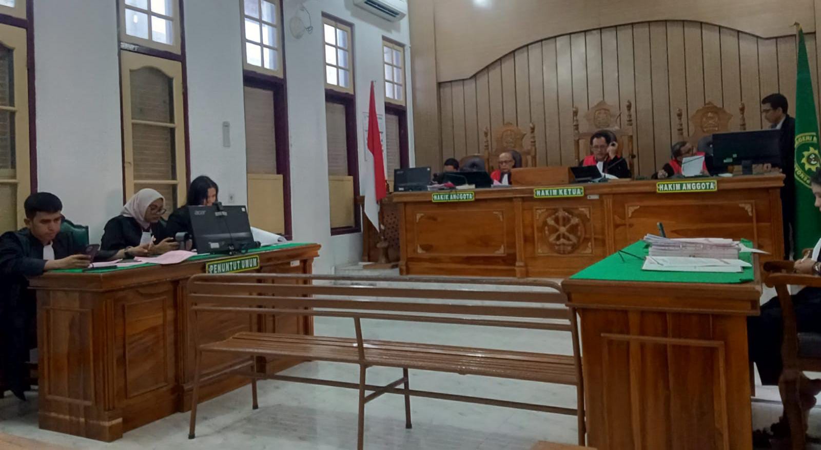 PUTUSAN: Majelis hakim membacakan putusan terhadap terdakwa kasus sabu secara virtual di PN Medan, Rabu (11/2/2026) sore. (Dok: istimewa)