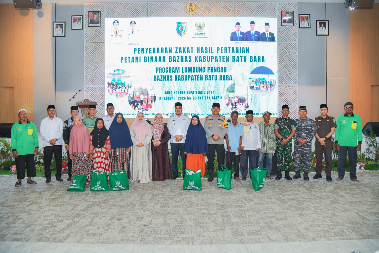 Peringatan Isra Mi&rsquo;raj Nabi Muhammad SAW 1447 H diselenggarakan di Aula Kantor Bupati Batu Bara, Rabu (11/2/2026).  (Komimfo Batubara/ Sumut Pos)