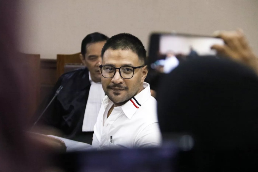 Ammar Zoni saat menjalani sidang lanjutan kasus peredaran narkoba di Rutan Salemba. (Dok: jawa pos)