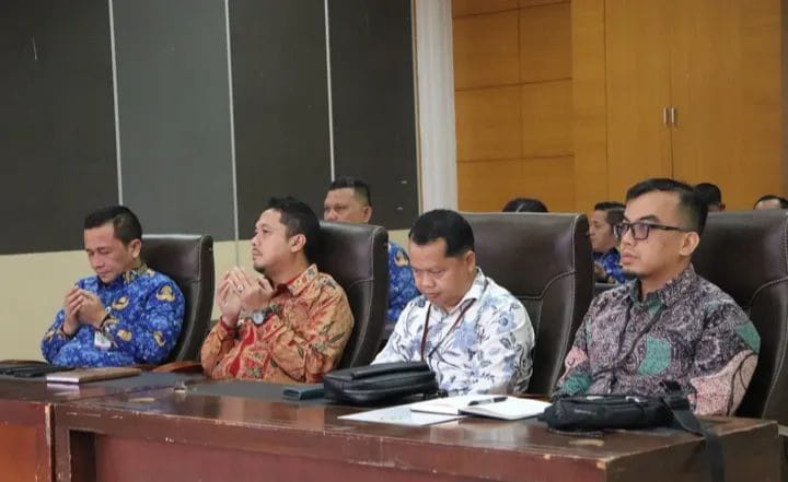 Bupati Paluta, Reski Basyah Harahap, mengikuti Entry Meeting Serentak Pemeriksaan Interim LKPD di BPK Sumut. (ISTIMEWA/SUMUT POS)