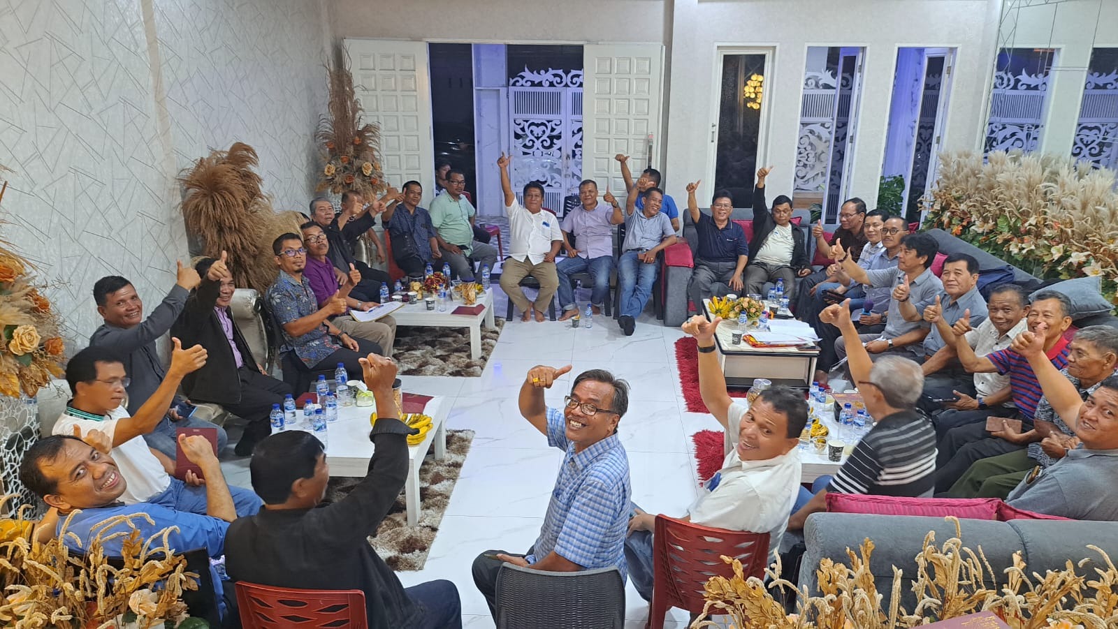 PERSIAPAN: Suasana rapat finalisasi persiapan Pesta Bona Taon Pomparan Punguan Raja Toga Sitompul Boru Bere (PRTSBB) Kota Medan dan Sekitarnya. (Dok: istimewa)