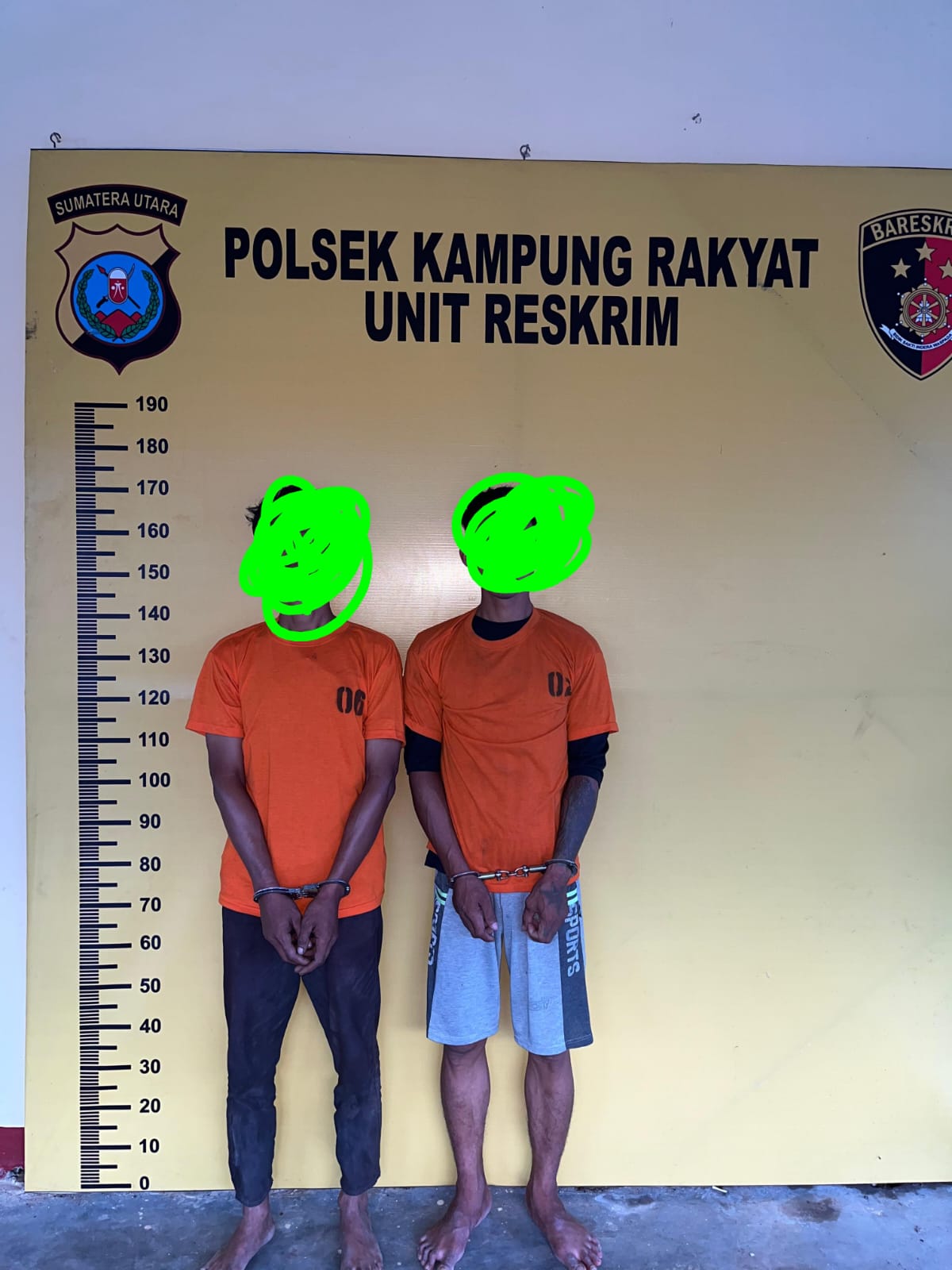 TANGKAP: Polsek Kampung Rakyat Labusel menangkap pelaku pengedar narkoba. (Dok: istimewa)
