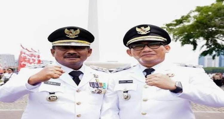  Pasangan Amir-Jiji usai dilantik Presiden Prabowo Subianto. (Istimewa/Sumut Pos)