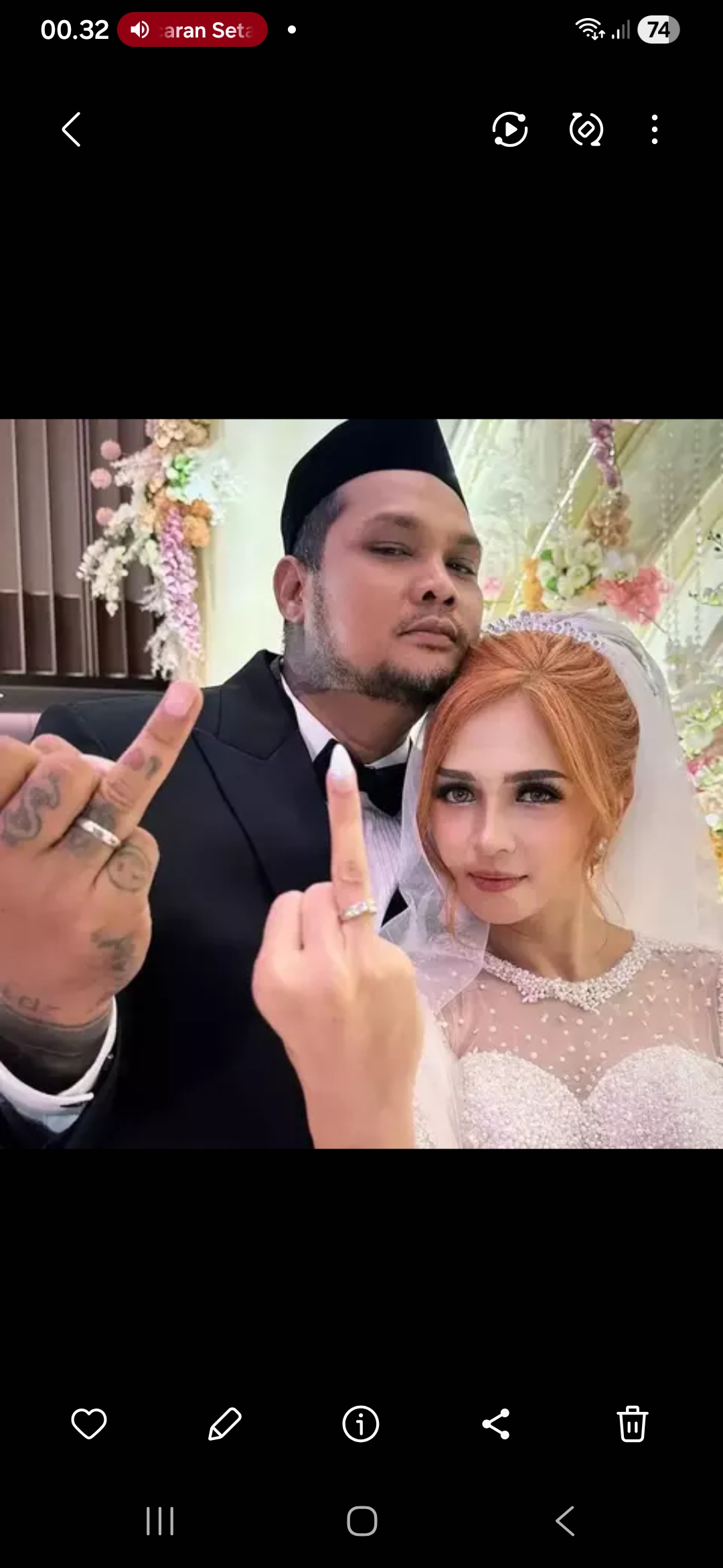 MENIKAH: Virgoun dan Lindi Fitriyana sah menikah. (Dok: istimewa)