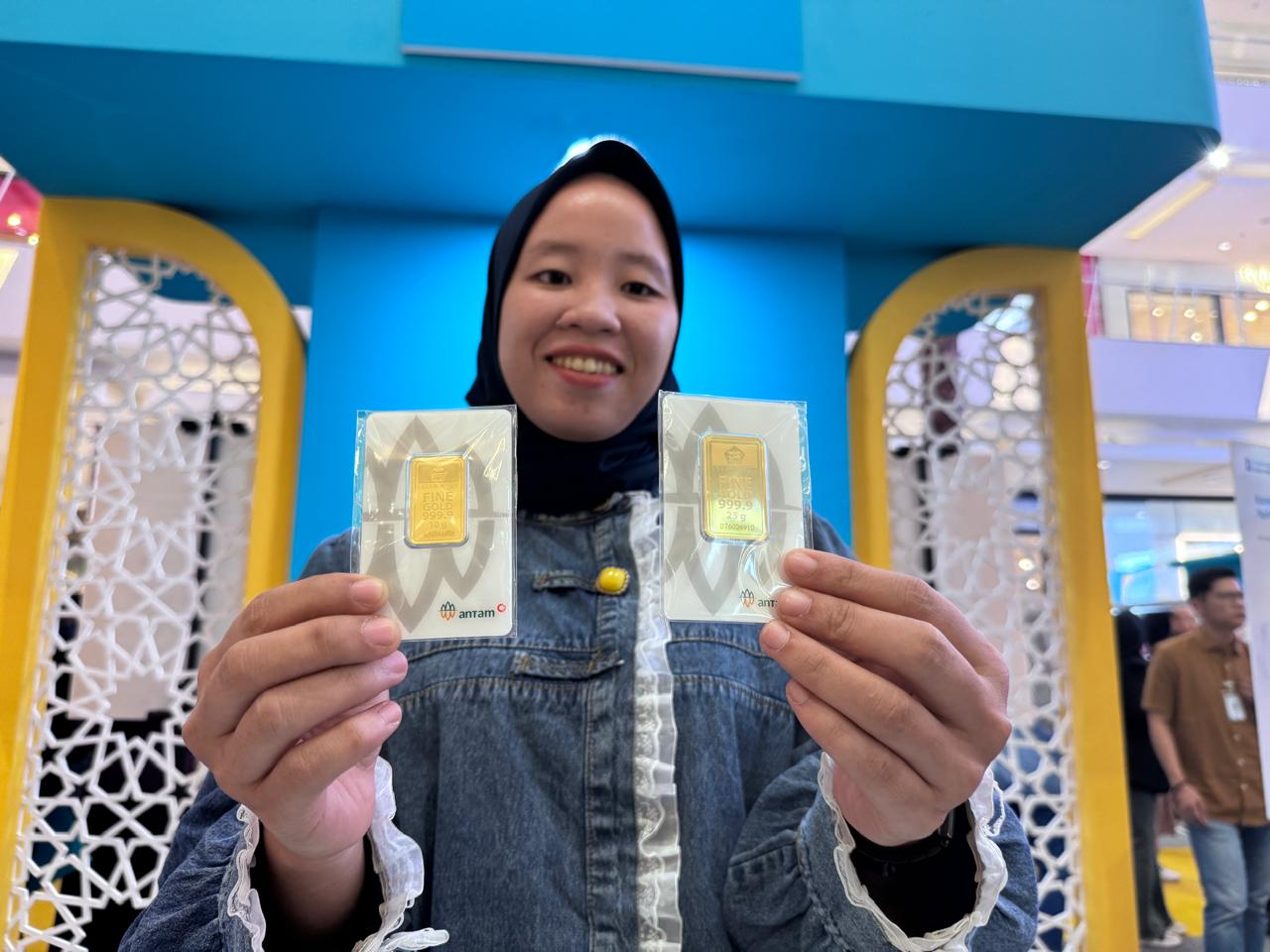 Dalam expo ini, BSI menawarkan program Cicil Emas dengan cashback hingga Rp300.000. (Triadi Wibowo)