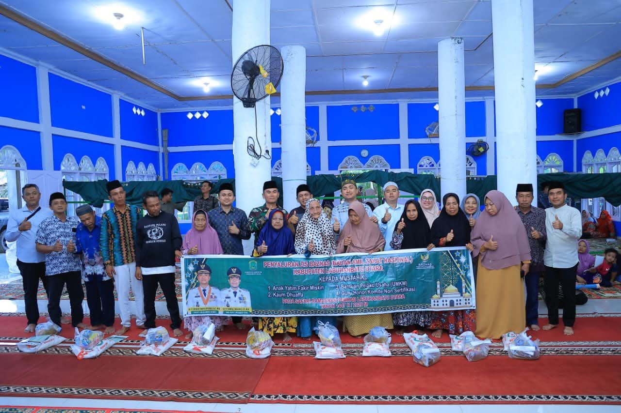 Pemkab Labura Serahkan Tali Asih kepada 119 penerima  di Kecamatan Kualuh Hilir. (ISTIMEWA/SUMUT POS)