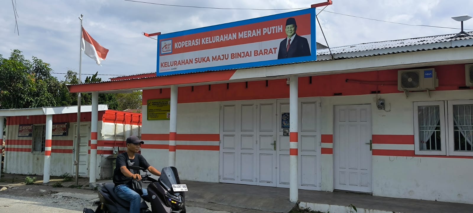  Koperasi Kelurahan Merah Putih di Binjai Barat tutup sejak sebulan belakangan. (Teddy Akbari/Sumut Pos)