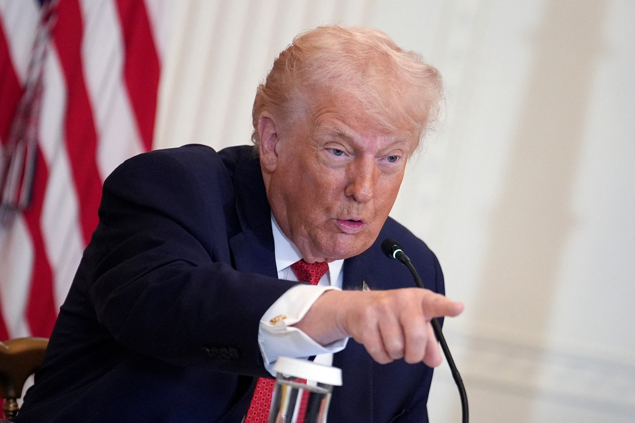 Presiden AS, Donald Trump. (demorgen)
