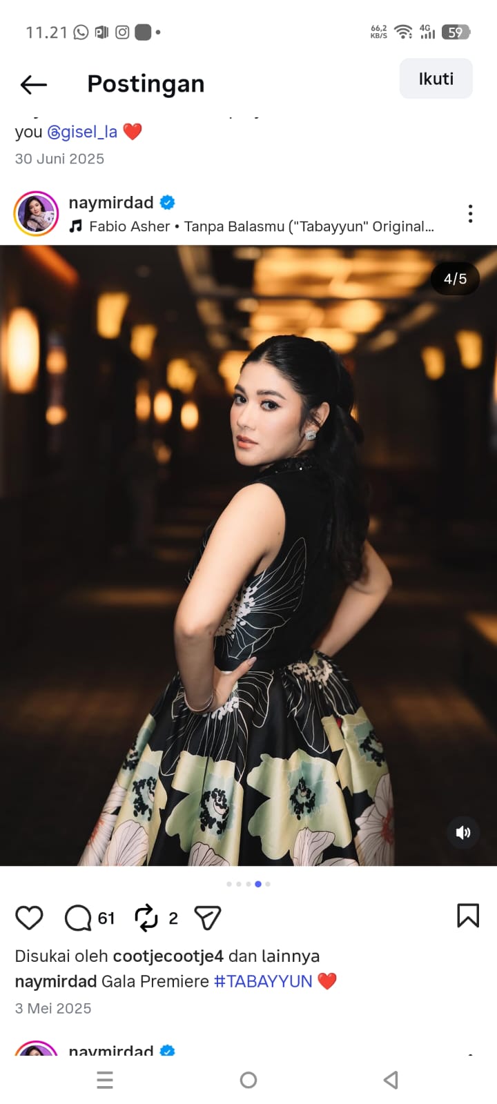 Naysilla Mirdad. (instragram)