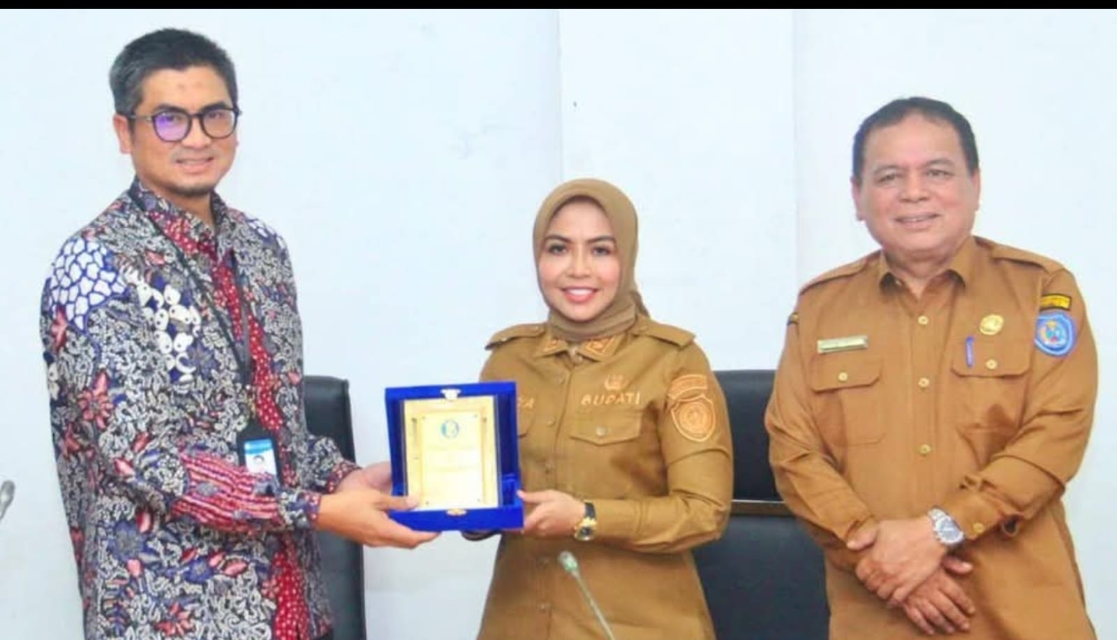 Bupati Labuhanbatu menerima kunjungan Kepala Perwakilan Bank Indonesia Pematangsiantar (Fajar/ Sumut Pos)