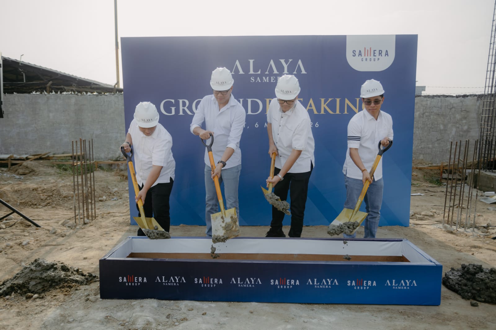 Setelah peluncuran rumah contoh Damara 2, Samera Group mulai Groundbreaking pembangunan Alaya Samera di Medan Johor.