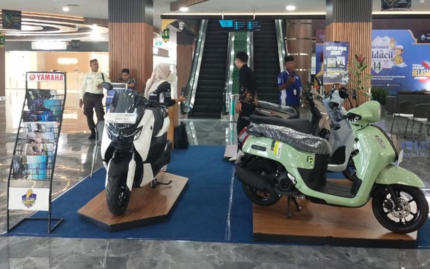 PAMER: Produk Classy Yamaha dipamerkan di Plaza Millenium, Medan. (Dok: Alfa Scorpii) 