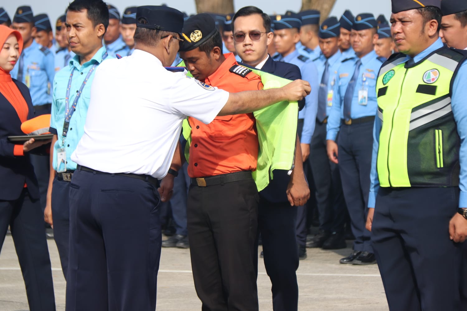 TUTUP: Acara penutupan secara resmi Posko Terpadu Angkutan Udara Lebaran 1447 H/2026, di KNO Deliserdang, Senin (30/3). (Dok: istimewa)