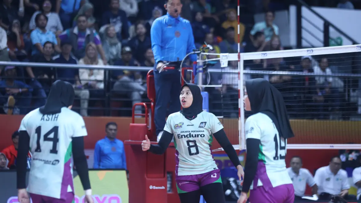 Jakarta Pertamina Enduro saat melawan Electric PLN di Final Four Proliga 2026. (Dok: Proliga)
