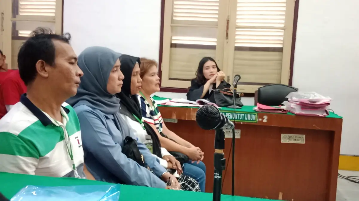 KETERANGAN: Empat orang saksi dihadirkan memberikan keterangan dalam sidang kasus dugaan penganiayaan di PN Medan, Kamis (2/4/2026) sore. (Dok: istimewa)