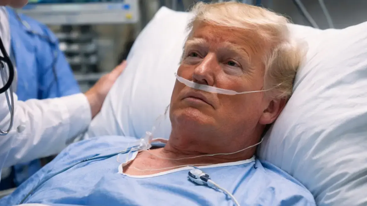 Ilustrasi Donald Trump dirawat karena sakit. (Dok: Xnews)