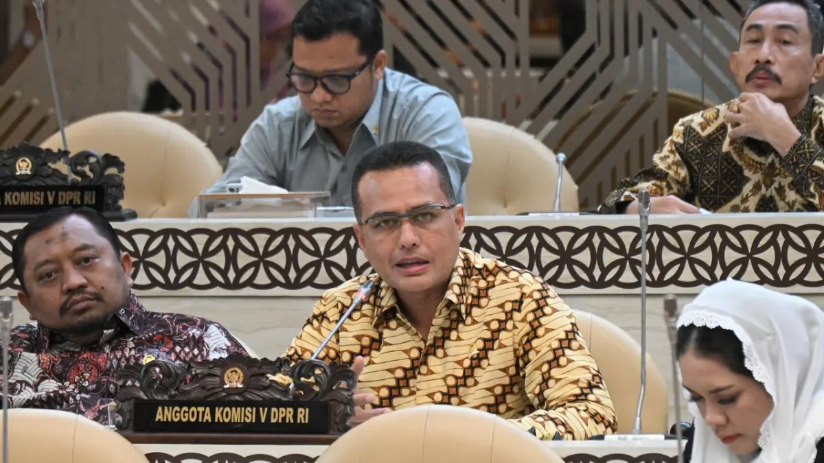 Anggota DPR RI, Musa Rajekshah saat mengikuti Rapat Kerja Komisi V. (ISTIMEWA/SUMUT POS)