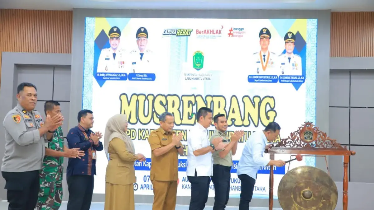 MUSRENBANG:  Wakil Bupati Labuhanbatu Utara ( Labura ), Dr. H. Samsul Tanjung, S.T., M.H., menghadiri pembukaan Musyawarah Perencanaan Pembangunan (Musrenbang) RKPD Kabupaten Labura Tahun 2027. (ISTIMEWA/SUMUT POS)
