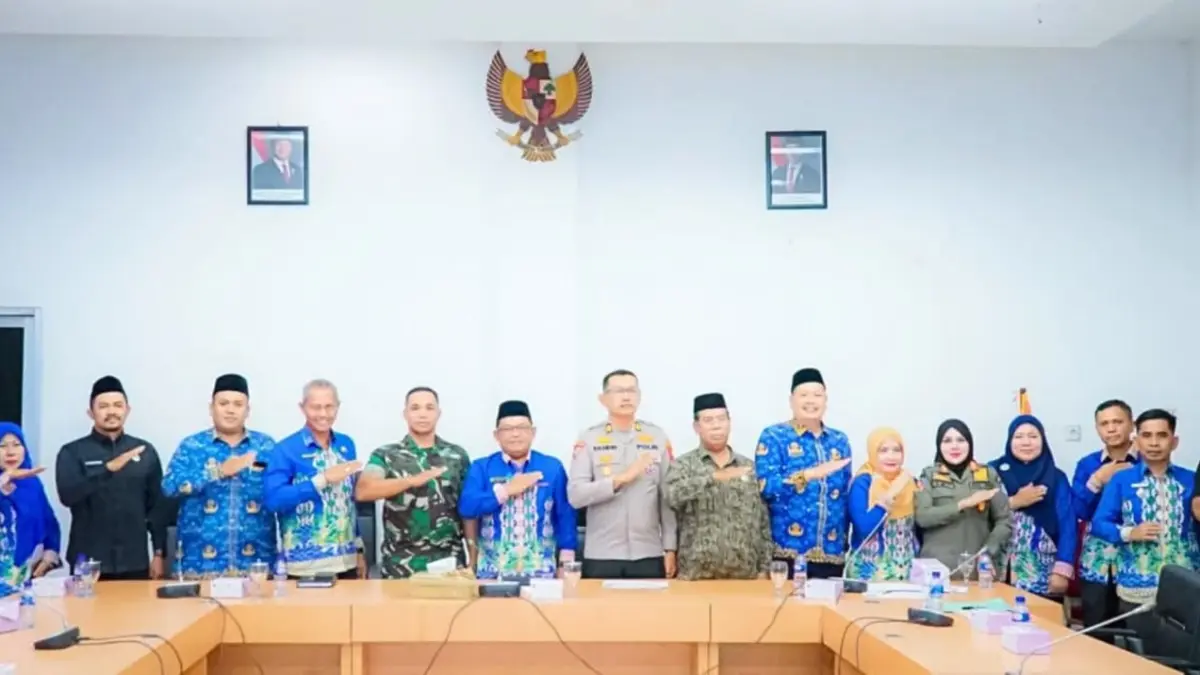 RAKOR: Rapat koordinasi persiapan pemberangkatan CJH asal Labuhanbatu tahun 2026 (Fajar/Sumut Pos)