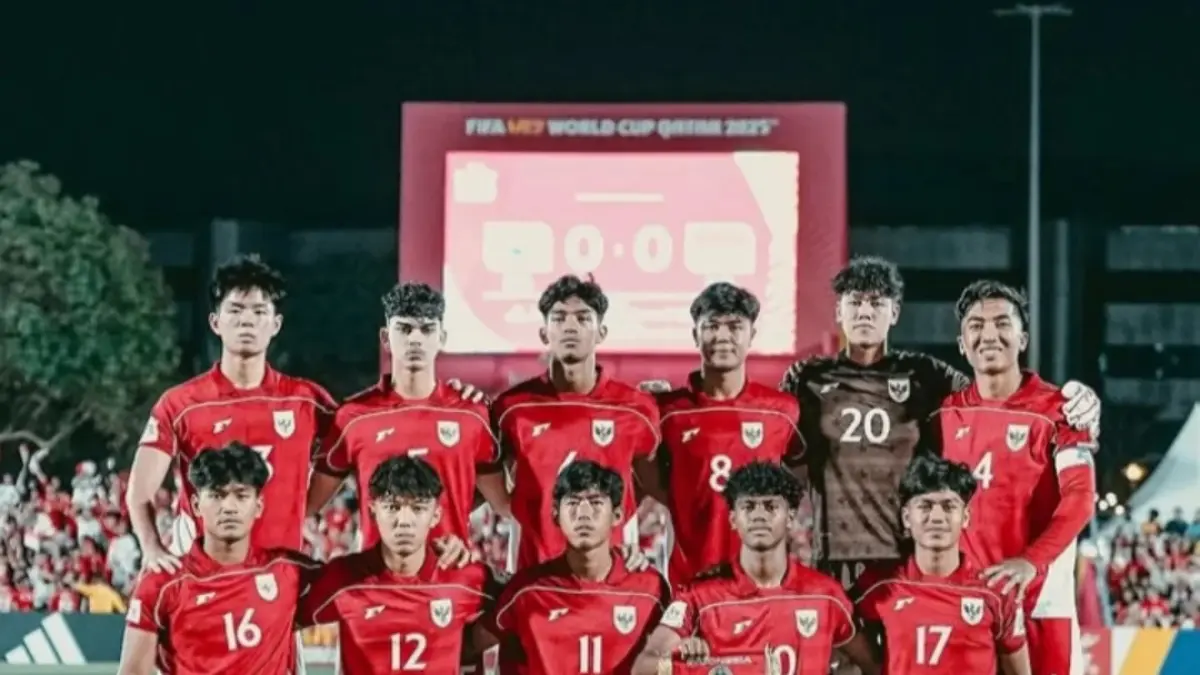 Skuad timnas U-17 Indonesia(instagram evandra_updates)