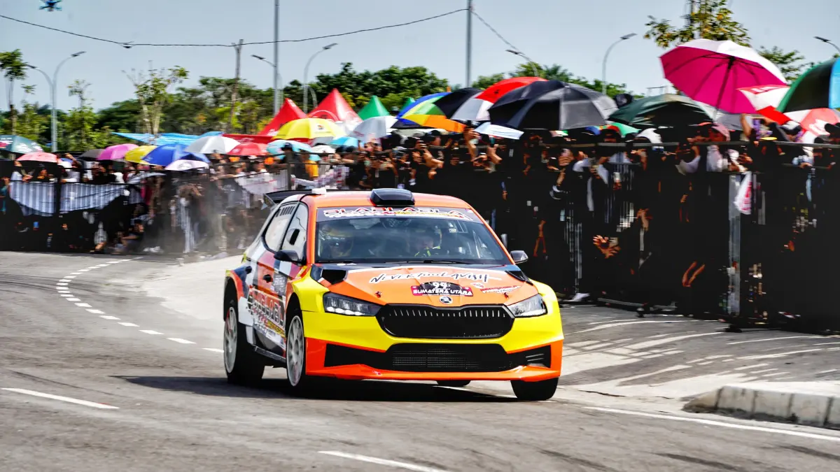 RALLY: Ijeck turunkan Skoda Fabia RS Rally 2 pada Kejuaraan Nasional (Kejurnas) Sprint Rally Putaran I di Deliserdang. (Dok: istimewa)

