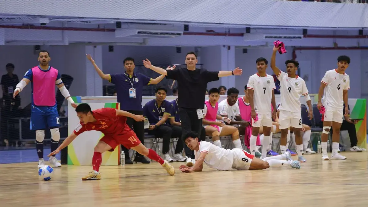 BERSAMA: Timnas Futsal Indonesia saat menghadapi Thailand di Final Piala AFF 2026. (Dok: instagram)