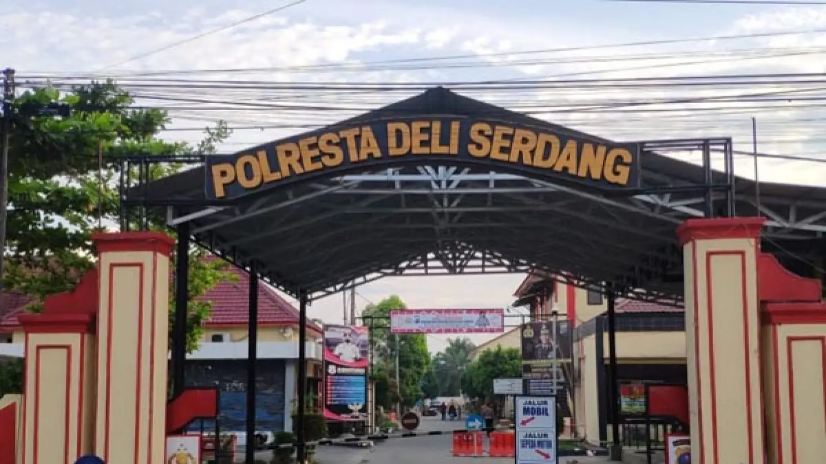 Mapolresta Deliserdang, Jalan Sudirman Lubukpakam, Kab Deliserdang. (BATARA/SUMUT POS)