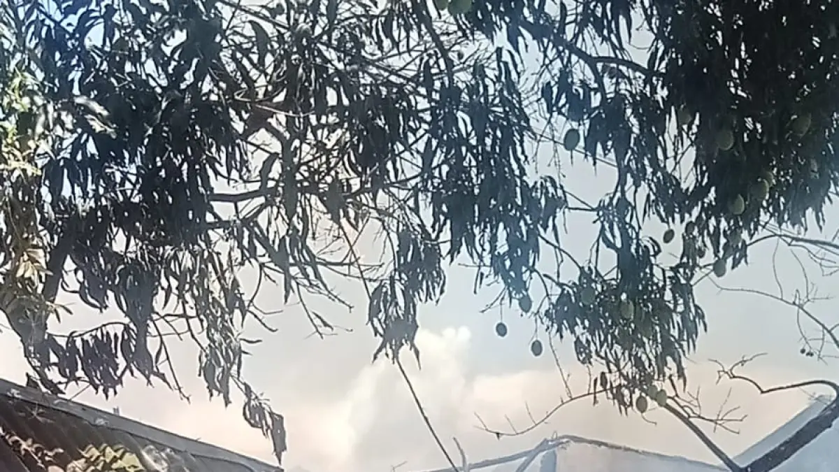 TERBAKAR: Lima rumah terbakar di lingkungan 4 pasar Gunung Tua pada Kamis 16 April 2026. (Dok: istimewa)
