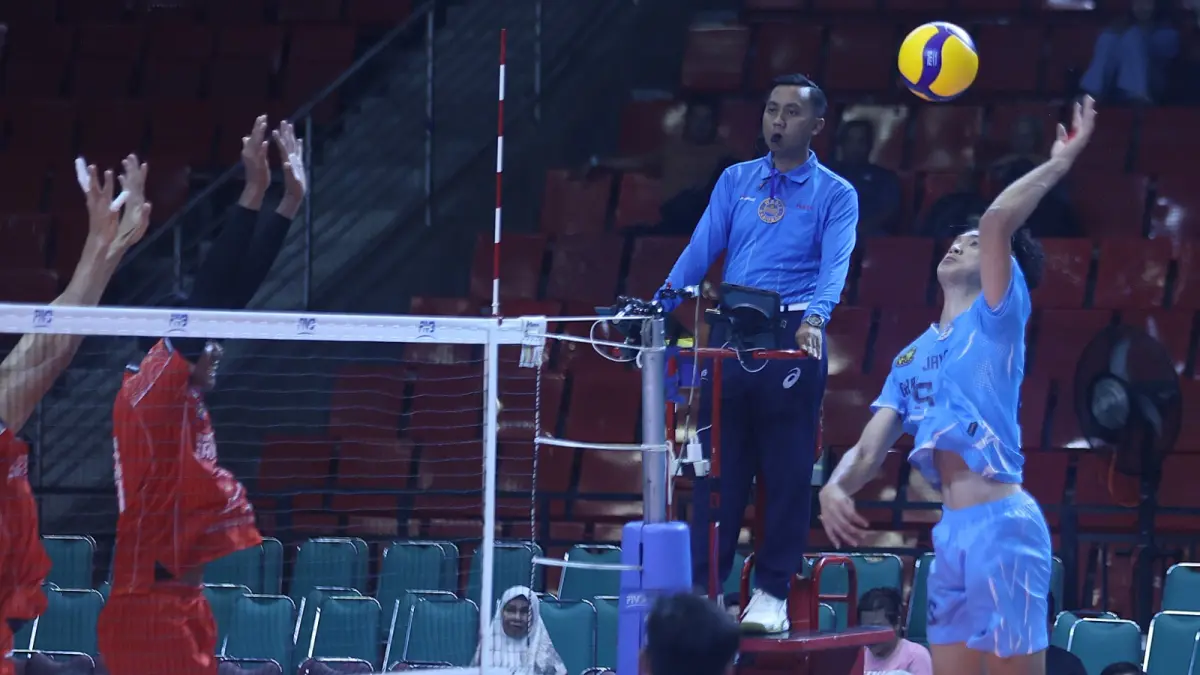 Pemain Garuda Jaya saat menghadapi Surabaya Samator di lanjutan Final Four Proliga 2026. (Dok: Proliga)