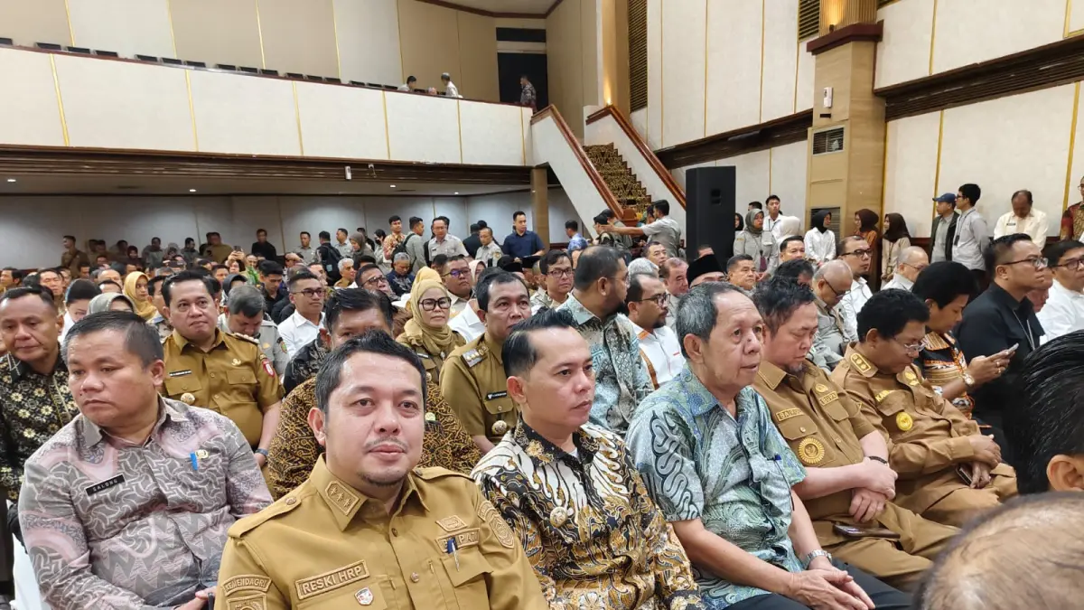 Bupati Paluta Resky Basyah Harahap dan Wakil Bupati Paluta Basri Harahap menghadiri Rakornas Antisipasi Musim Kemarau di Kantor Pusat Kementrian Pertanian RI, Senin 20 April 2026. (ISTIMEWA/SUMUT POS)