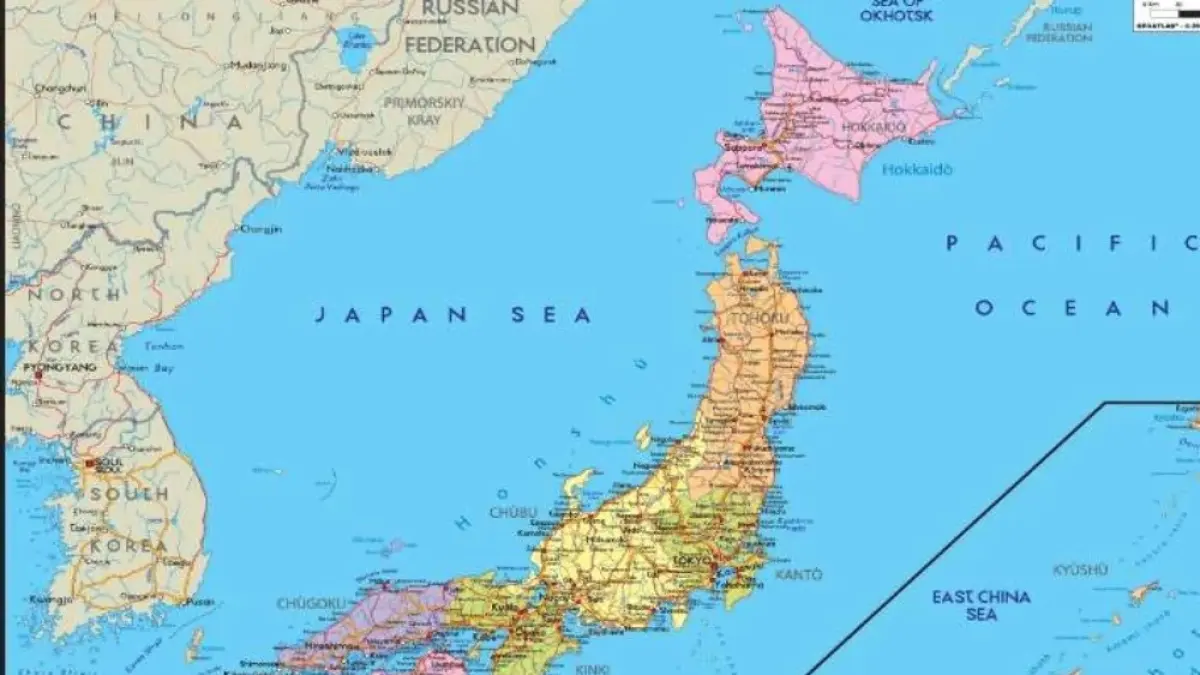Peta Jepang. 