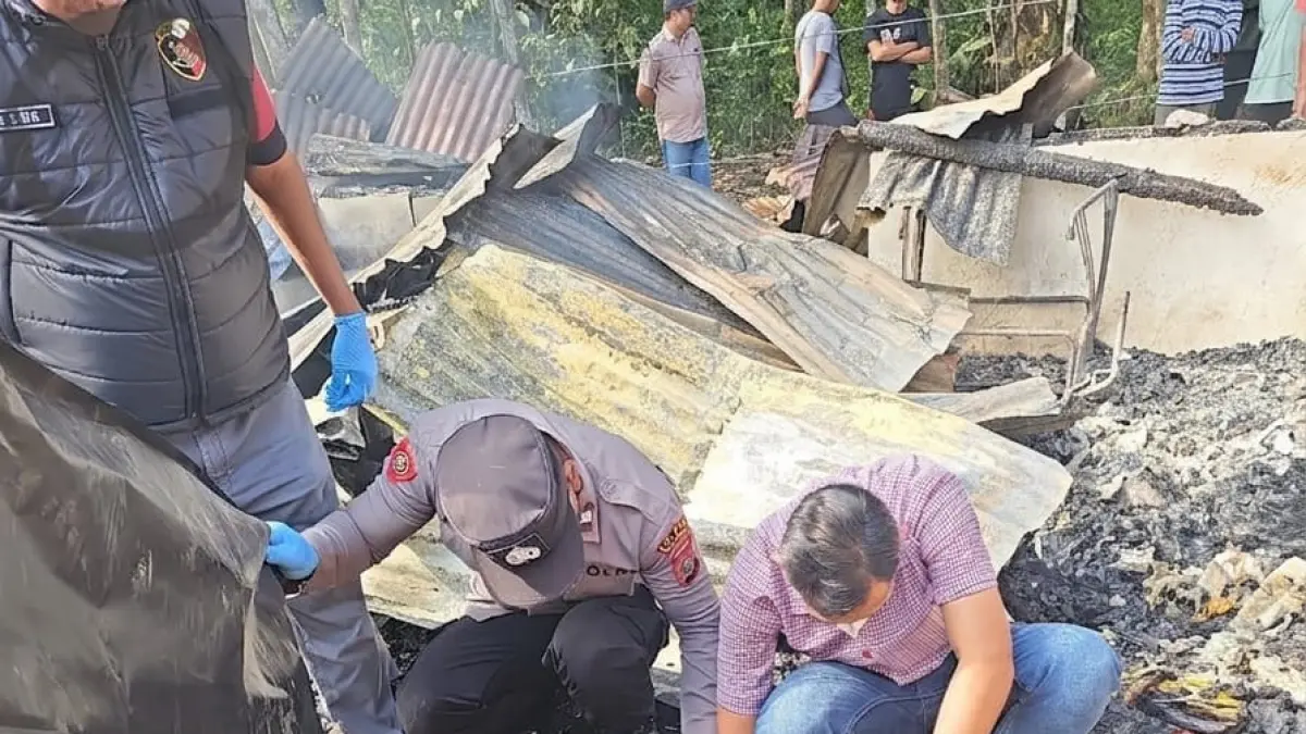  Seorang lansia ditemukan tewas mengenaskan di desa Batang Pane ll, Kecamatan Halongonan, Paluta.(Istimewa/Sumut Pos)
