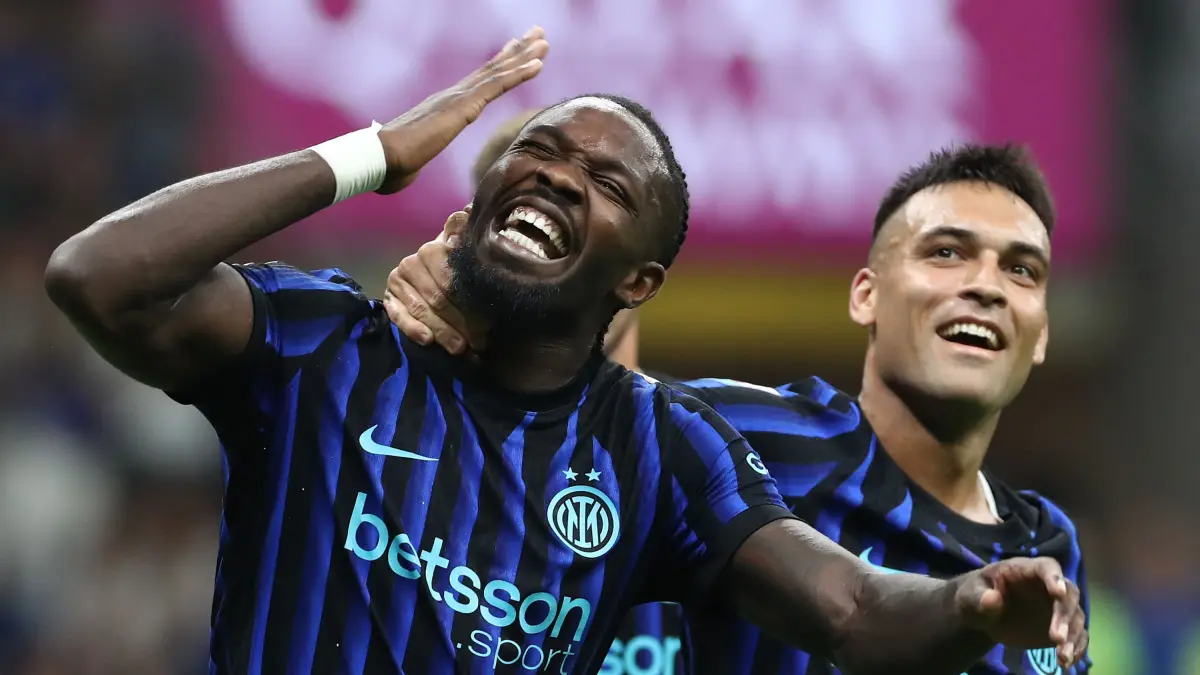 TUMPUAN: Inter Milan bergantung kepada attaccante Marcus Thuram ketika menjamu Como 1907 dalam second leg semifinal dini hari nanti. (sempreinter)
