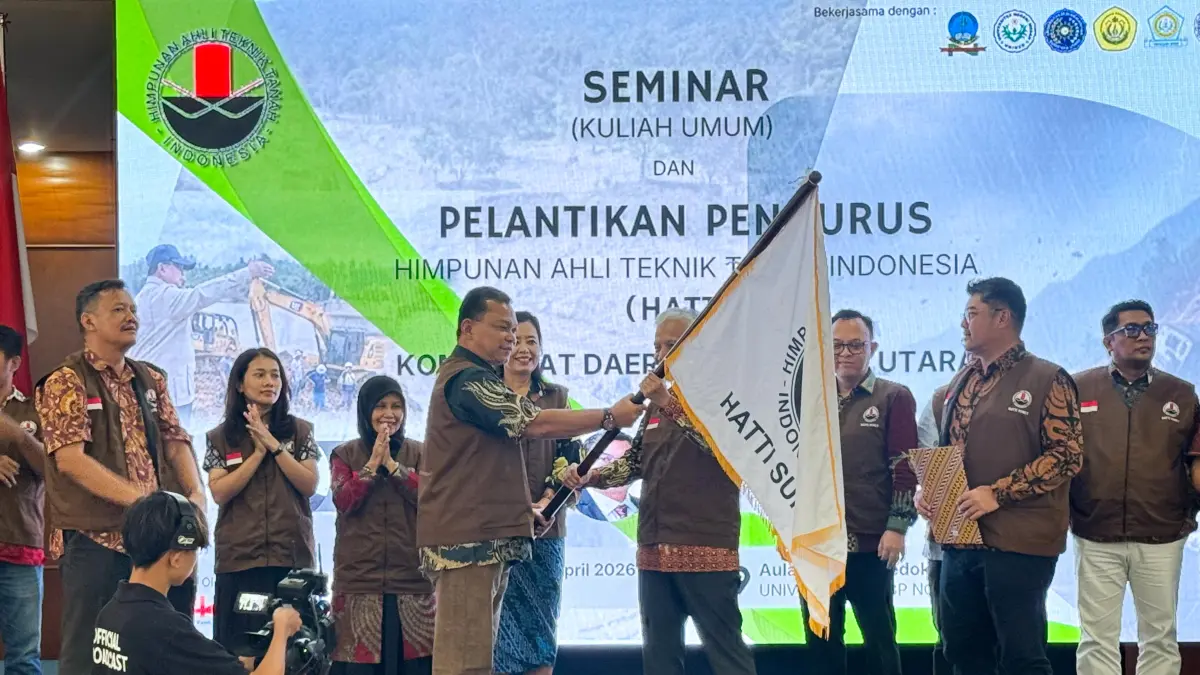 LANTIK: Pelantikkan oengurus HATTI Komda Sumut di Medan. (Dok: istimewa)