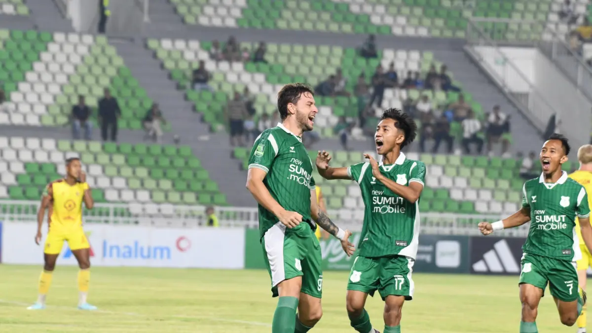 MAIN LEPAS: Felipe Cadenazzi dan kawan-kawan akan bermain lepas saat menjamu Adhyaksa FC di Stadion Utama Sumut, Sabtu (25/4/2026) malam. (Dok: PSMS)

