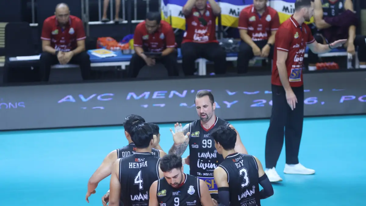 Pemain LavAni saat bermain di Leg 1 Gold Final Proliga 2026, Jumat (24/4/2026). (Dok: Proliga)