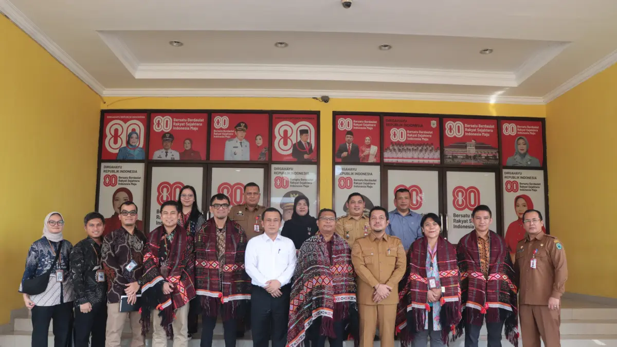  Pemkab Paluta secara resmi menerima kunjungan kerja Tim Badan Pemeriksa Keuangan ( BPK) RI Perwakilan Sumatera Utara, Senin (27/4). (Istimewa/Sumut Pos)