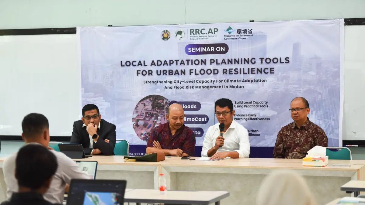 USU, AIT, dan Jepang Bahas Strategi Perencanaan Kota Hadapi Risiko Banjir